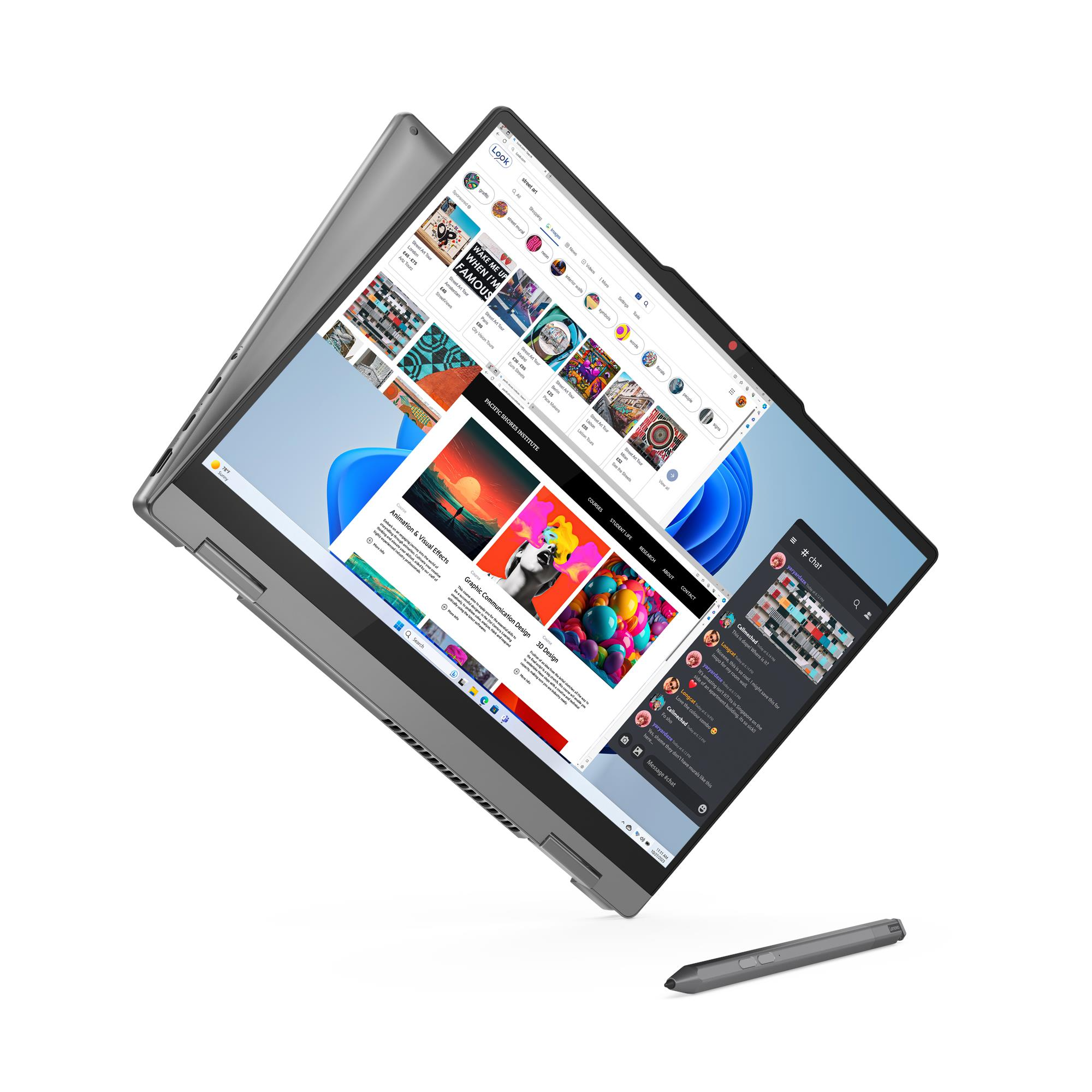 Lenovo IdeaPad 5 2-in-1 14IRH9, Core i5-13420H, 8GB RAM, 512GB SSD, Windows 11, 14", Luna Grey + Stylus Pen - Image 3